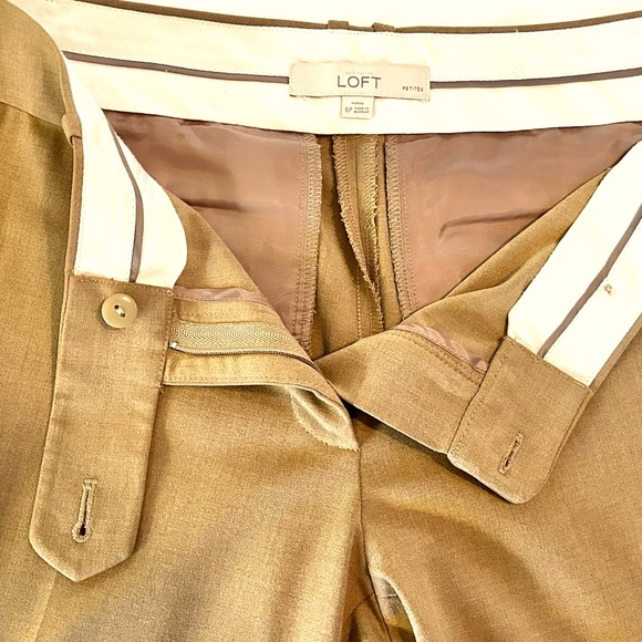 Ann Taylor Loft Tan Marisa Trouser Pants - Picture 8 of 11